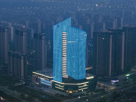 Discover Marriott in Light!  International five-star hotel night view is stunning!